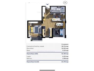 Vanzare apartament 2 camere bloc nou in Zorilor  zona Golden Tulip, Cluj Napoca