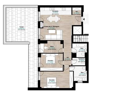 Inchiriere Penthouse 4 camere de lux in zona Hermes, Gheorgheni, Cluj Napoca